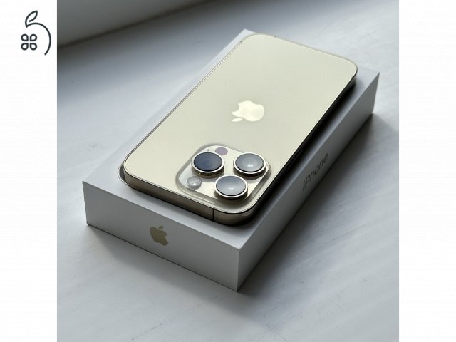 iPhone 14 Pro 128GB Gold - 1 ÉV GARANCIA , Kártyafüggetlen, 92% Akkumulátor