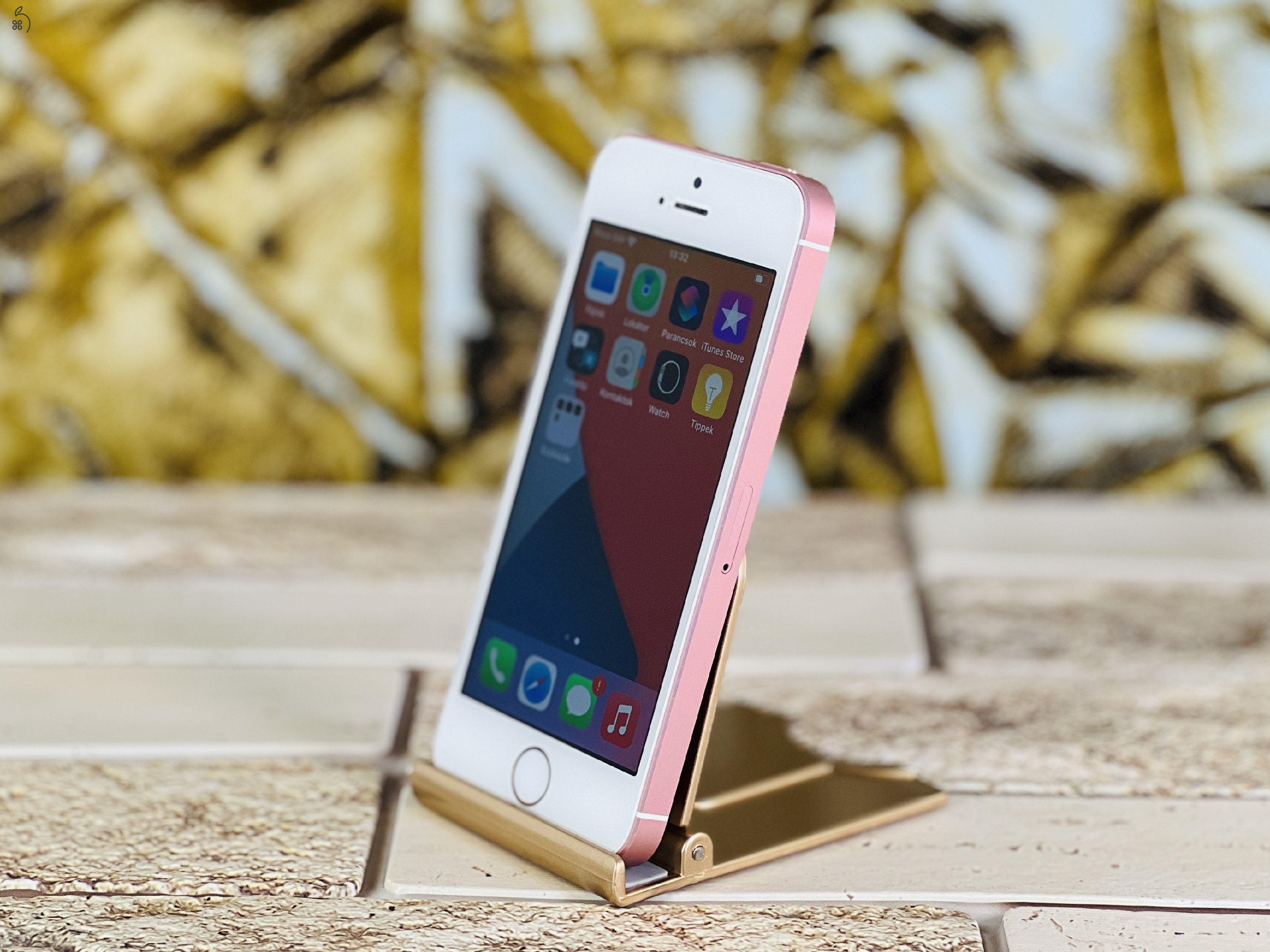 Eladó iPhone SE (2016) 32 GB Rose Gold 100% aksi szép állapotú - 12 HÓ GARANCIA - L4377