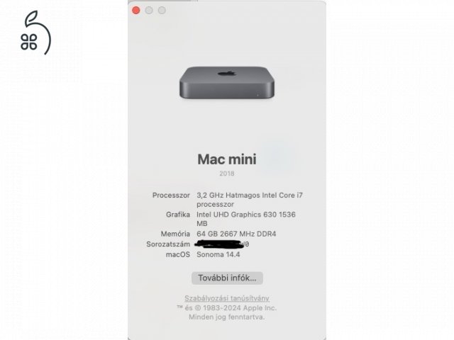 Mac Mini 2018 512 GB SSD 64 GB RAM
