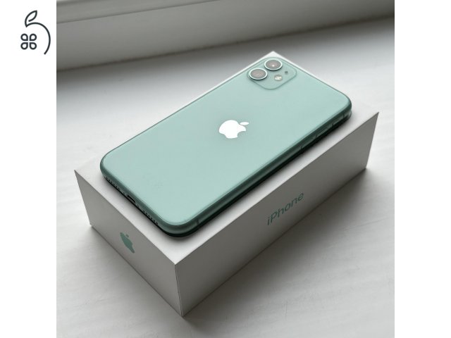 iPhone 11 64GB Green - 1 ÉV GARANCIA , Kártyafüggetlen, 81% Akkumulátor