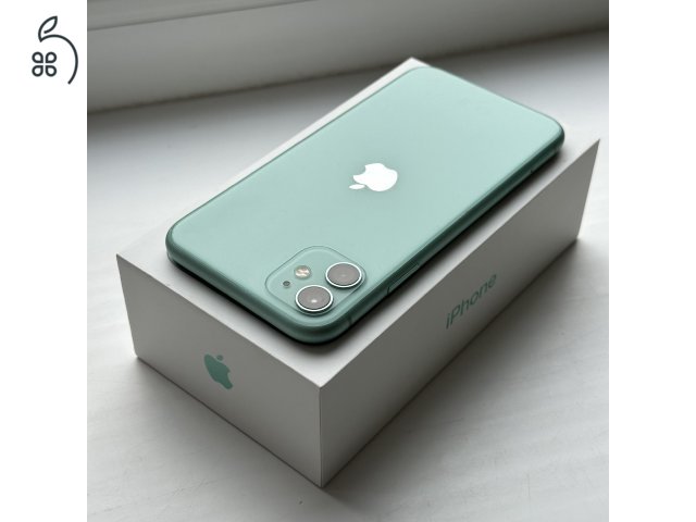 iPhone 11 64GB Green - 1 ÉV GARANCIA , Kártyafüggetlen, 81% Akkumulátor