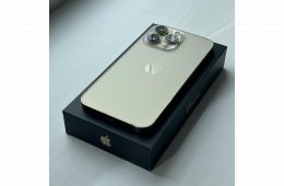 GYÖNYÖRŰ iPhone 13 Pro Max 128GB Gold - 1 ÉV GARANCIA , Kártyafüggetlen , 85% Akkumulátor