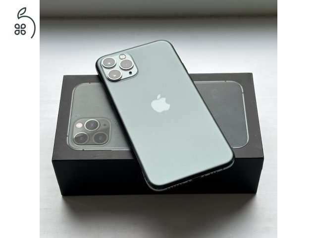 HIBÁTLAN iPhone 11 Pro 64GB Midnight Green - 1 ÉV GARANCIA, Kártyafüggetlen, 93% Akkumulátor