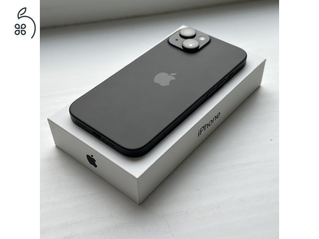 HIBÁTLAN iPhone 15 128GB Black- 1 ÉV GARANCIA, Kártyafüggetlen, 99% Akkumulátor