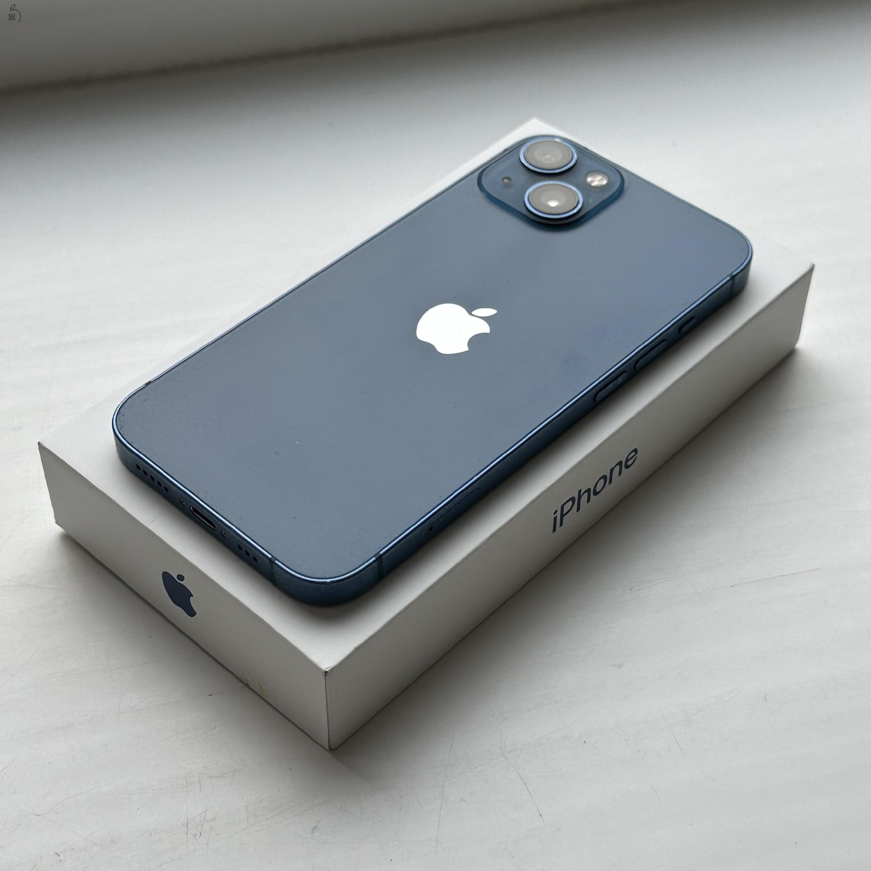 iPhone 13 256GB Blue - 1 ÉV GARANCIA, Kártyafüggetlen, 86% Akkumulátor