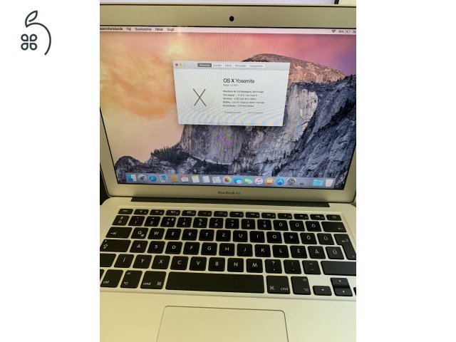 MacBook Air early 2015, 128 Gb, magyar