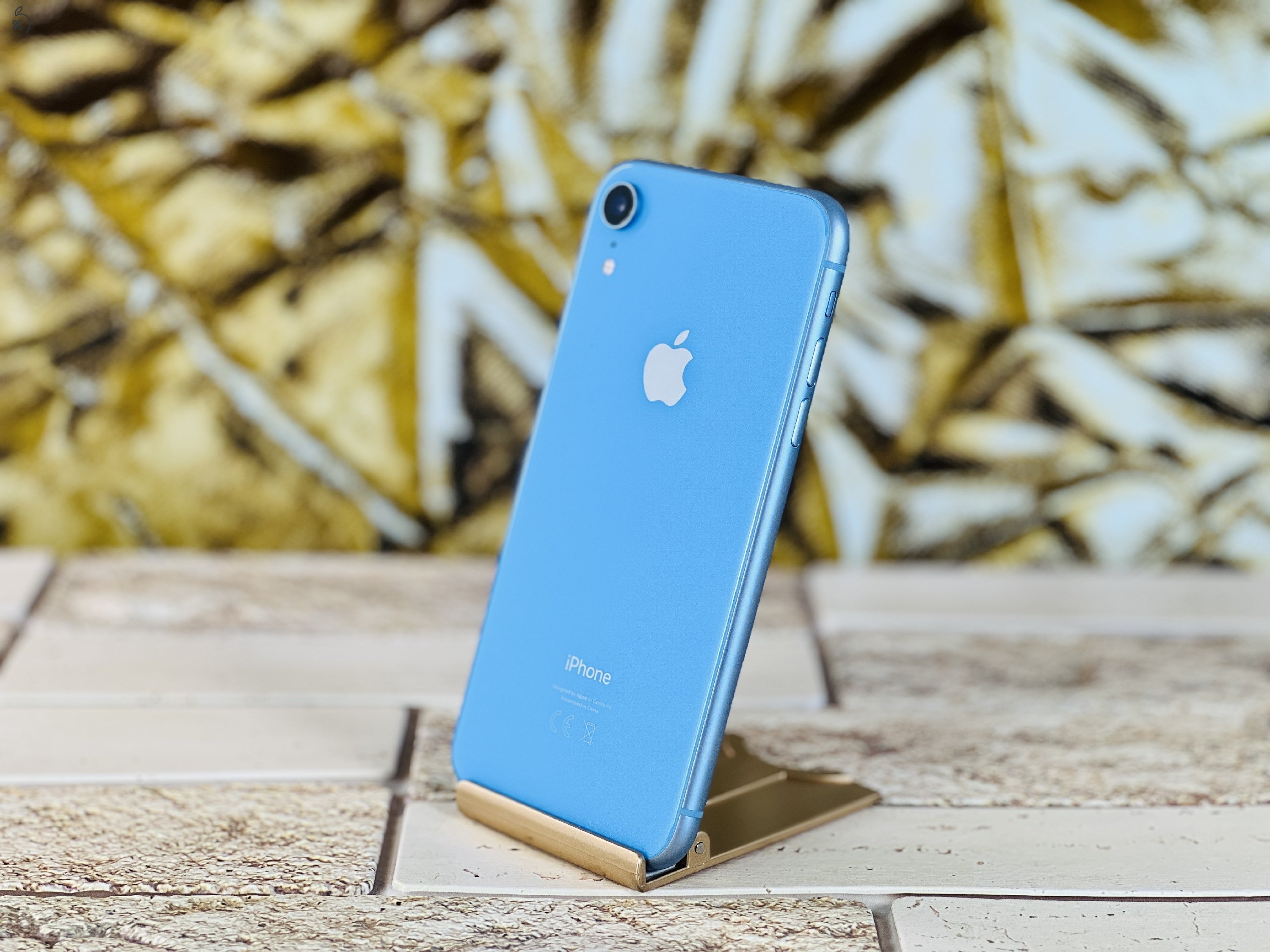 Eladó iPhone XR 64 GB Blue 100% aksi szép állapotú - 12 HÓ GARANCIA - S1386