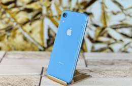 Eladó iPhone XR 64 GB Blue 100% aksi szép állapotú - 12 HÓ GARANCIA - S1386