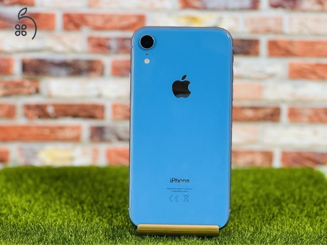 Eladó iPhone XR 64 GB Blue 100% aksi szép állapotú - 12 HÓ GARANCIA - 1386