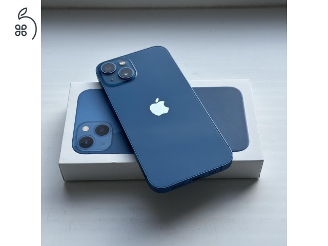 KARCMENTES iPhone 13 256GB Blue - Kártyafüggetlen,1 ÉV GARANCIA, 89% Akkumulátor