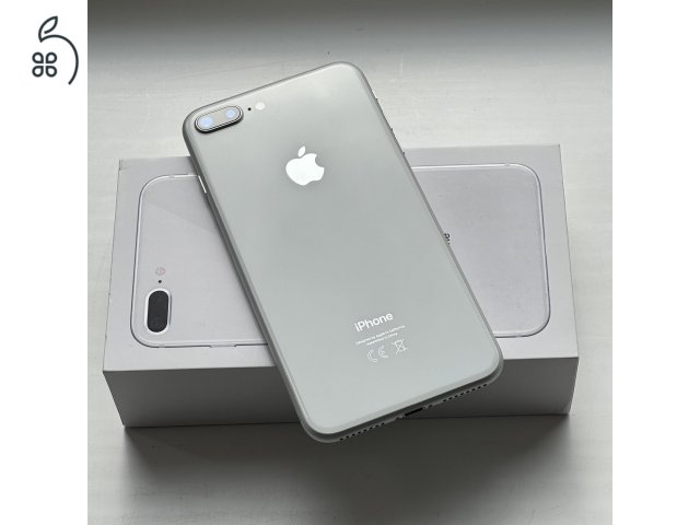 KARCMENTES iPhone 8 Plus 64GB Silver - 1 ÉV GARANCIA, Kártyafüggetlen, 83% Akkumulátor