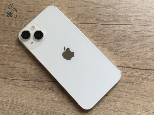 TÖKÉLETES iPhone 14 128GB fehér 89%-os akku, független