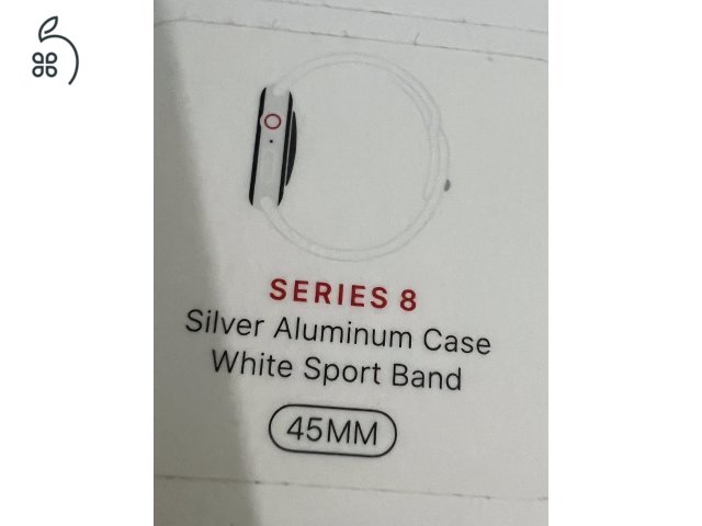 Apple Watch S8 45mm cellular ezüst telekom garanciás