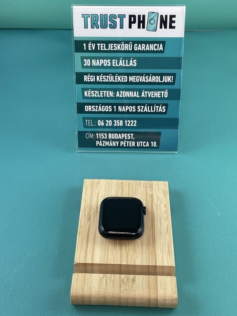 !! 1 ÉV GARANCIA !! Apple Watch Series 8 Fekete – 45mm – K3048 – 85% AKKU