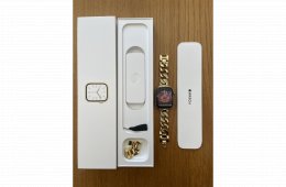 Apple Watch Series 7 45mm Gold SS Dark Cherry Sp Band CEL