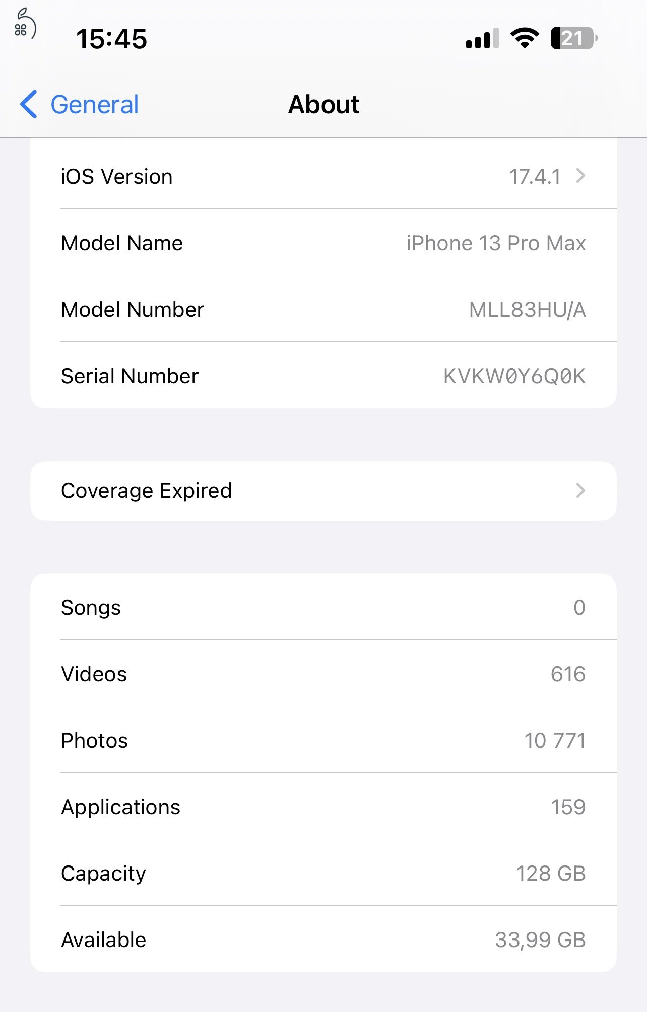 iPhone 13 Pro Max 128 GB Arany, 85% Akku, Privacy fólia