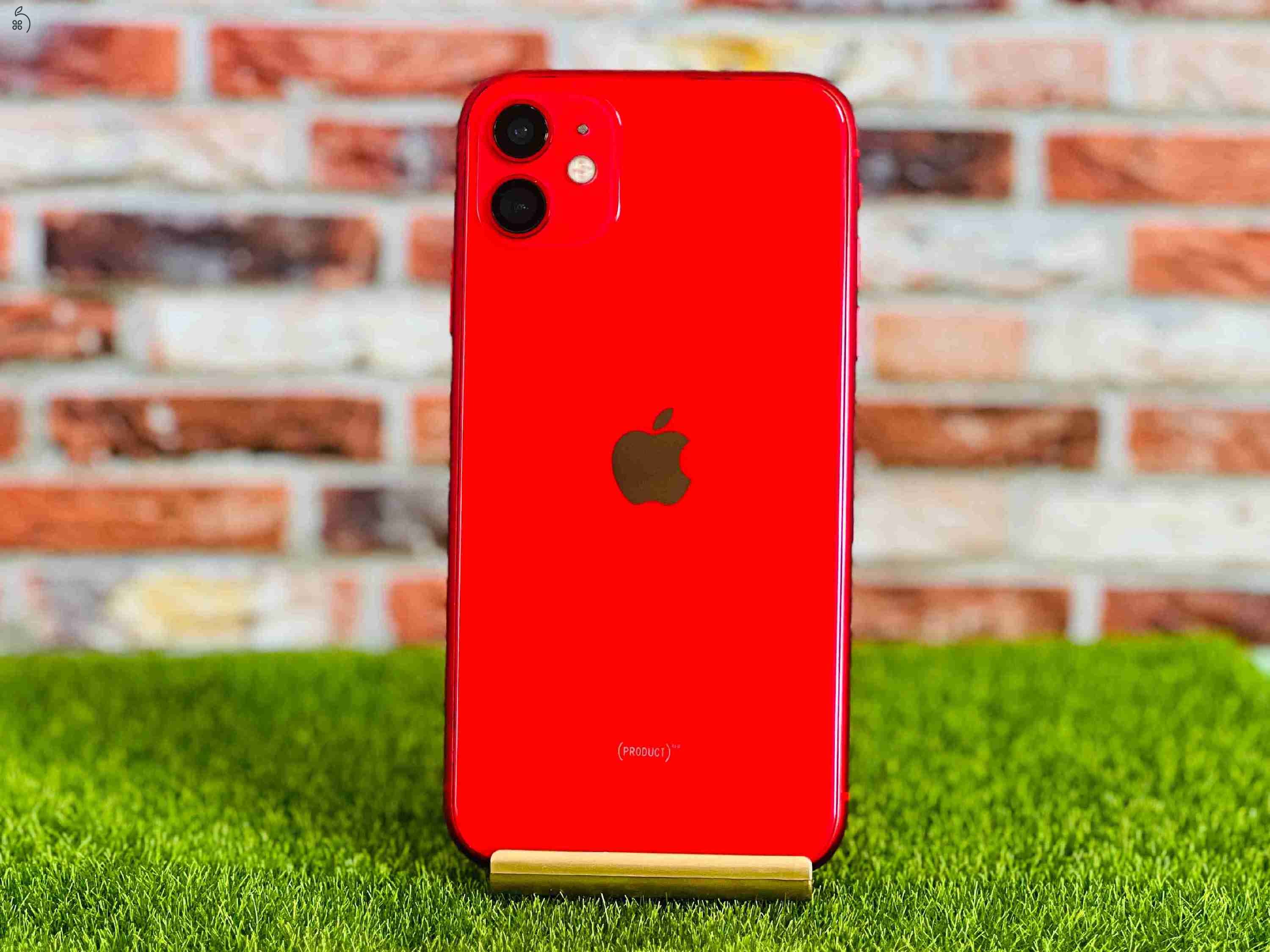 Eladó iPhone 11 128 GB PRODUCT RED 100% aksi szép állapotú - 12 HÓ GARANCIA - S1508