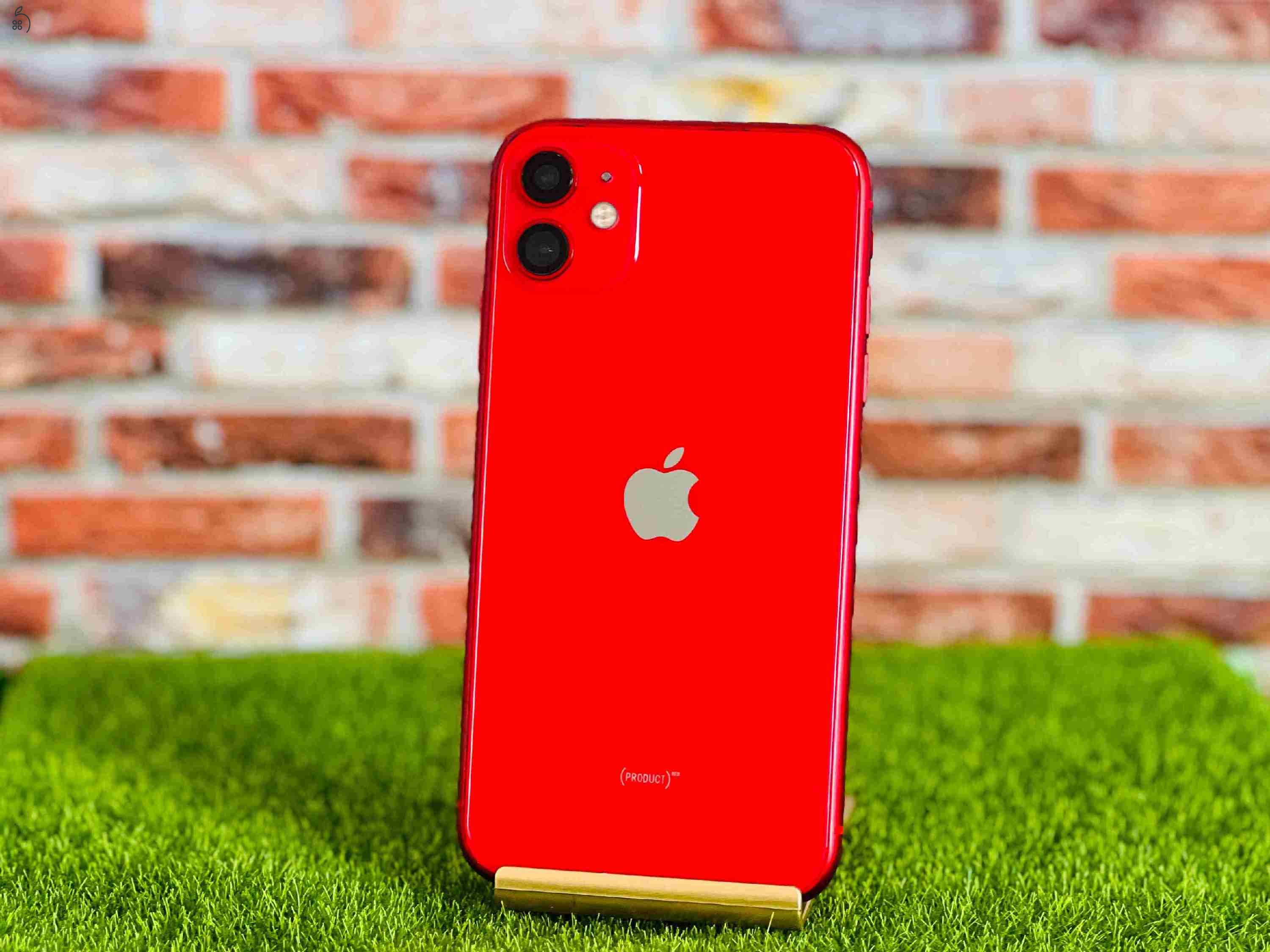 Eladó iPhone 11 128 GB PRODUCT RED 100% aksi szép állapotú - 12 HÓ GARANCIA - S1508