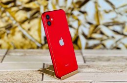 Eladó iPhone 11 128 GB PRODUCT RED 100% akku, szép állapotú - 12 HÓ GARANCIA - S1508 