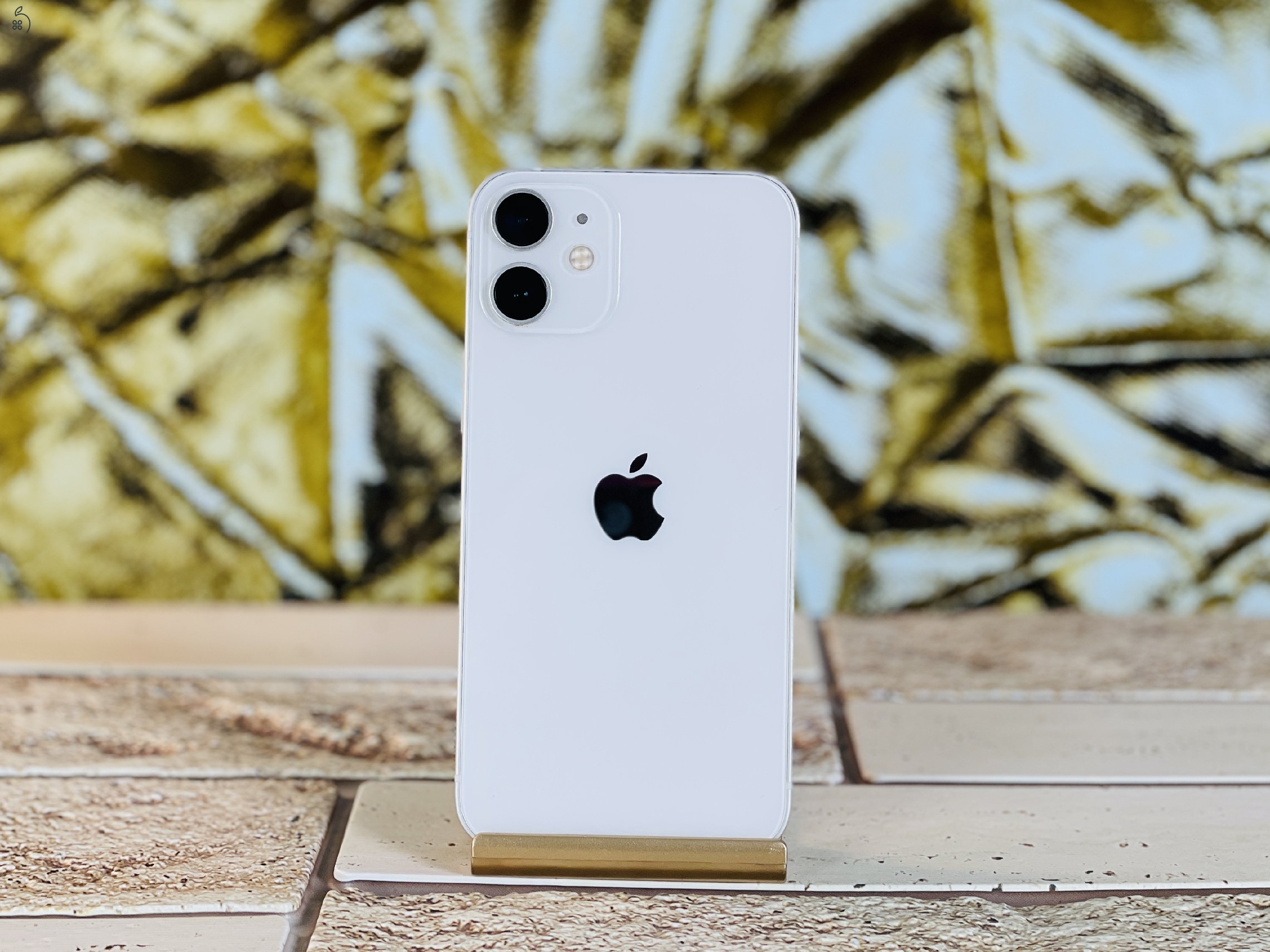 Eladó iPhone 12 Mini 128 GB White 100% aksi szép állapotú - 12 HÓ GARANCIA - S1498