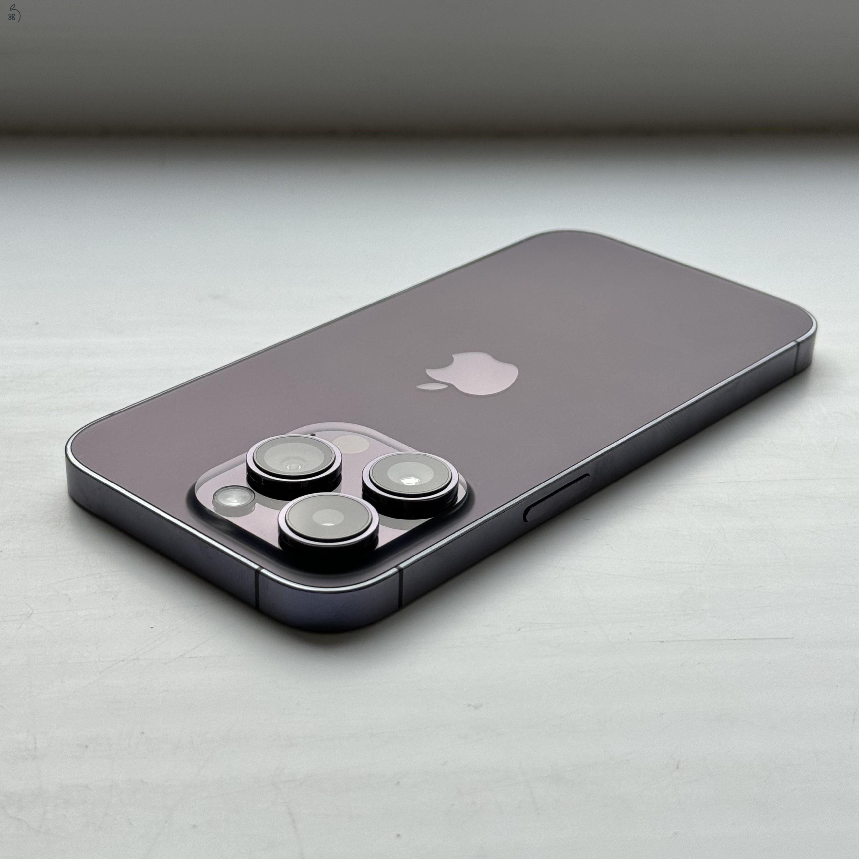 iPhone 14 Pro 128GB Deep Purple - 1 ÉV GARANCIA, Kártyafüggetlen, 87% Akkumulátor