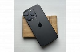 GYÖNYÖRŰ iPhone 14 Pro 128GB Space Black- 1 ÉV GARANCIA , Kártyafüggetlen, 100% akkumulátor 