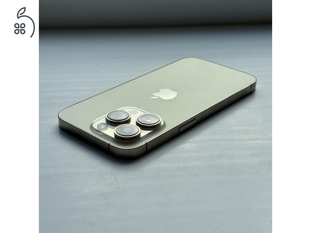 HIBÁTLAN iPhone 14 Pro 128GB Gold - 1 ÉV GARANCIA , Kártyafüggetlen, 100% Akkumulátor