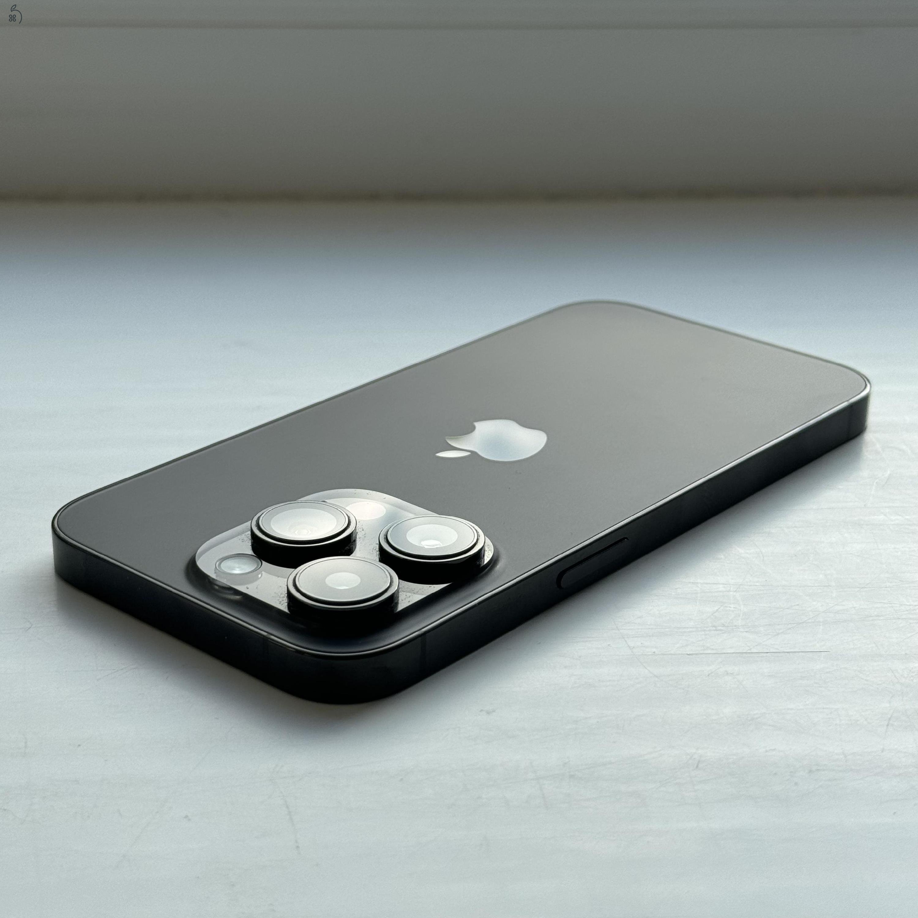 GYÖNYÖRŰ iPhone 14 Pro 256GB Space Black - Kártyfüggetlen, 1 ÉV GARANCIA, 100% Akkumulátor