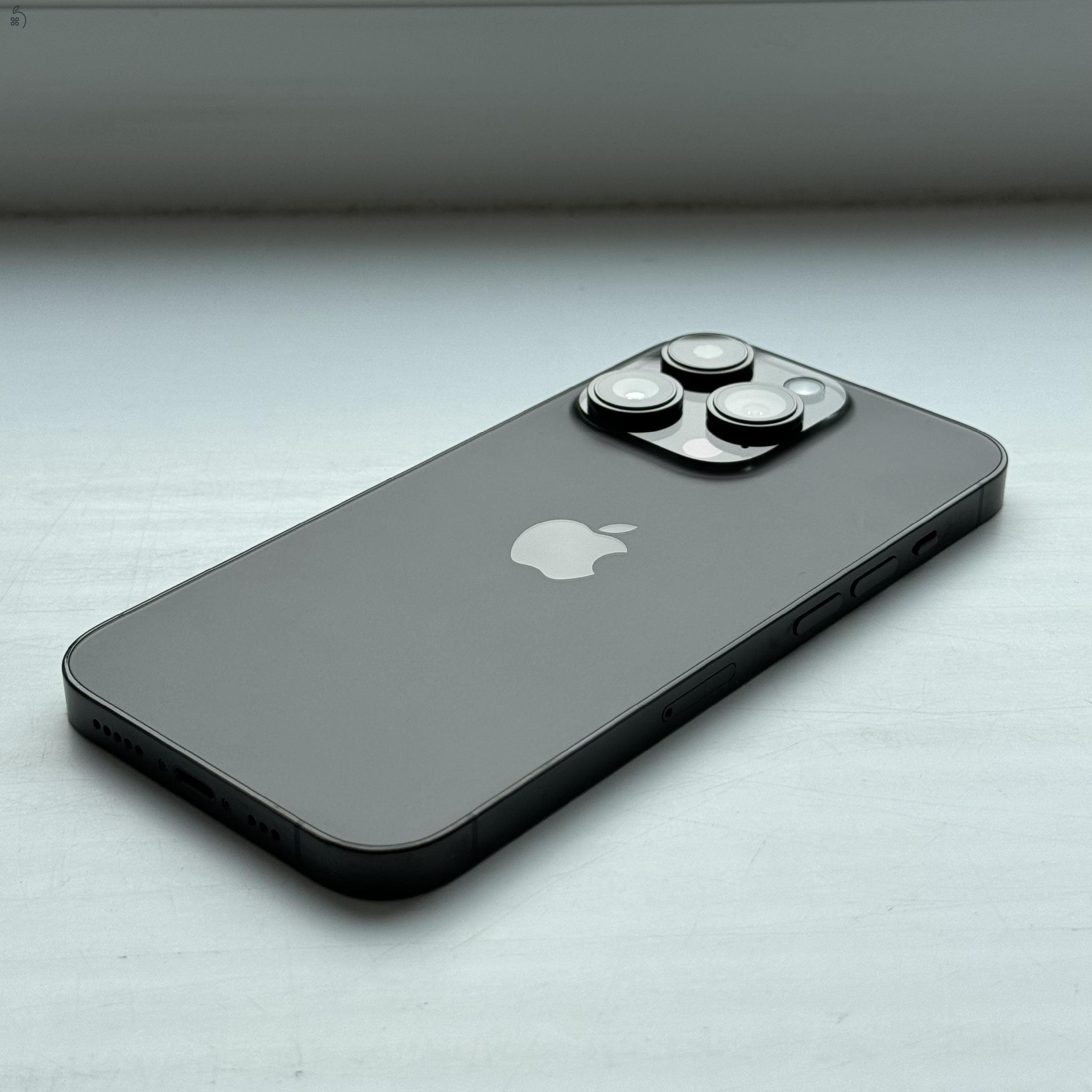 HIBÁTLAN iPhone 14 Pro 1TB Space Black - Kártyfüggetlen, 1 ÉV GARANCIA, 100% Akkumulátor 
