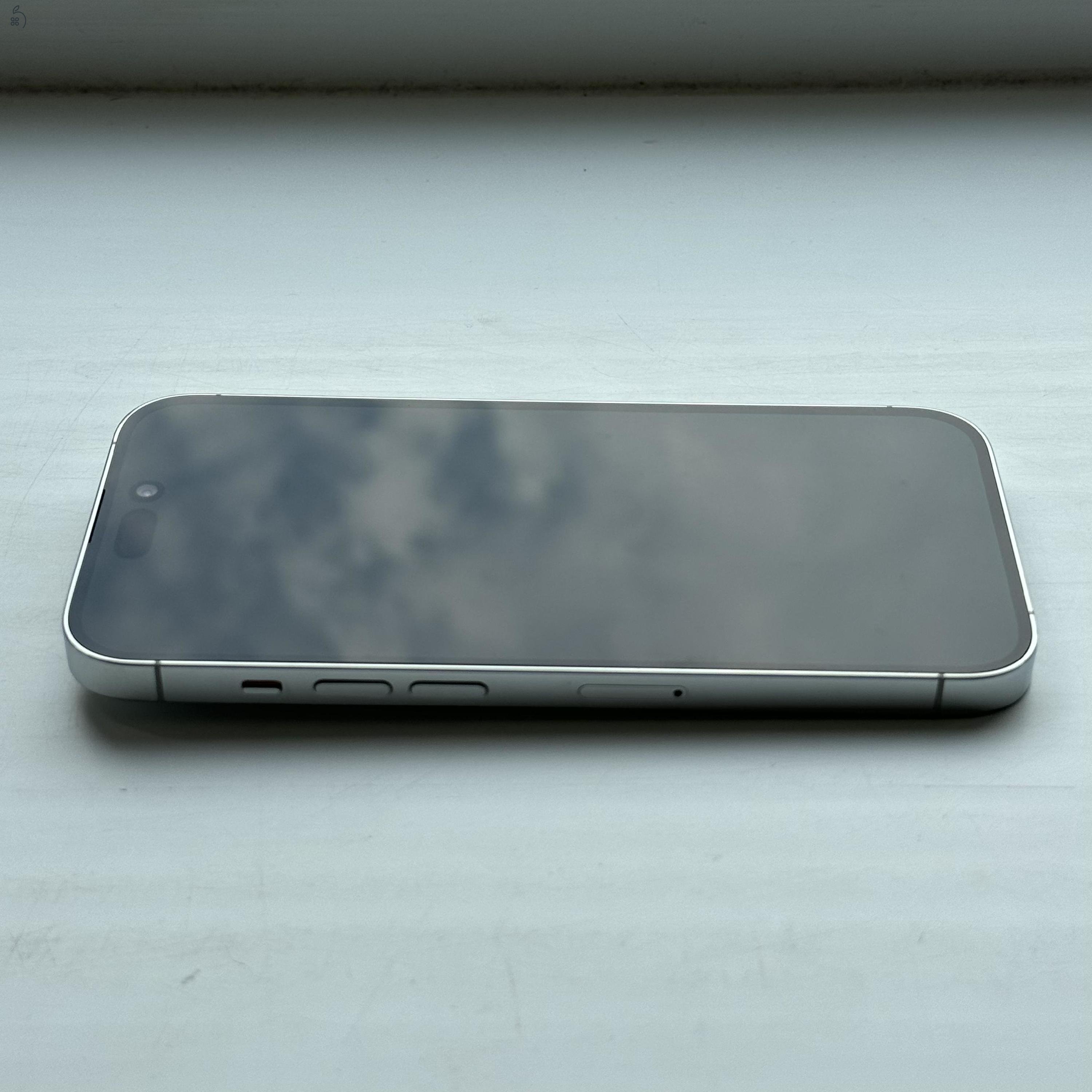 HIBÁTLAN iPhone 14 Pro 1TB Silver - Kártyfüggetlen, 1 ÉV GARANCIA, 100% Akkumulátor 