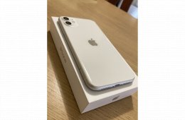 iPhone 11 white 100% akku, kompromisszumos