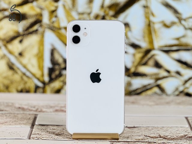 Eladó iPhone 11 64 GB White 100% aksi szép állapotú - 12 HÓ GARANCIA - S1507