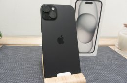  Apple iPhone 15 Plus - Black - Használt, karcmentes 