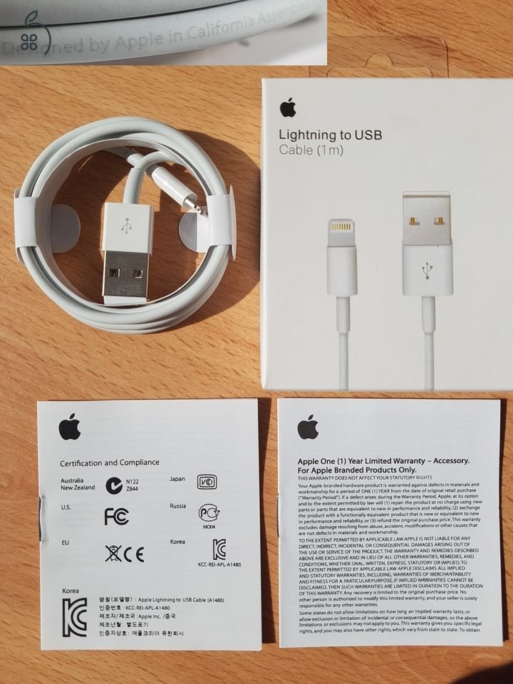 Új Bontatlan Eredeti Apple USB lightning kábel usb töltő kábel iphone töltőkábel