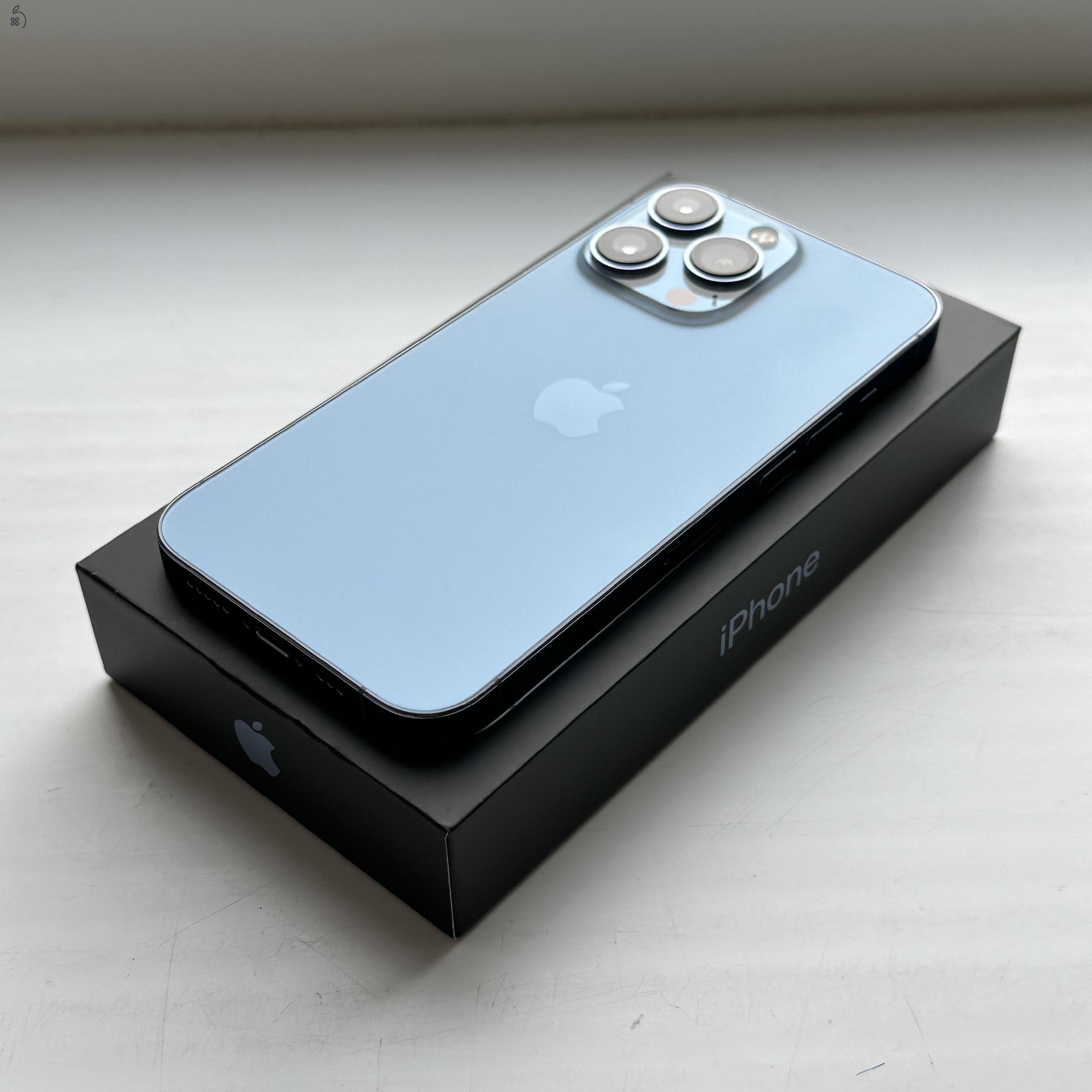 iPhone 13 Pro 128GB Sierra Blue - Kártyfüggetlen, 1 ÉV GARANCIA, 84% Akkumulátor