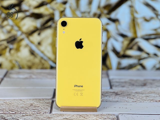 Eladó iPhone XR 128 GB Yellow szép állapotú - 12 HÓ GARANCIA - L4449