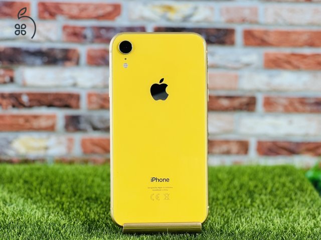 Eladó iPhone XR 128 GB Yellow szép állapotú - 12 HÓ GARANCIA - 4449