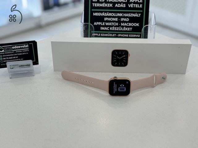 Apple Watch 6 44mm Rose Újszerű/1 hónap gar./Akku 100%/p3371