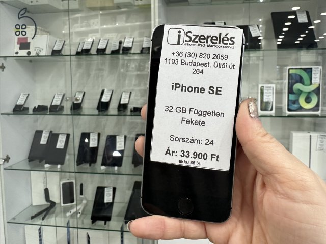 Garanciás iPhone se 32gb független fekete akku 85% (24) iszerelés.hu