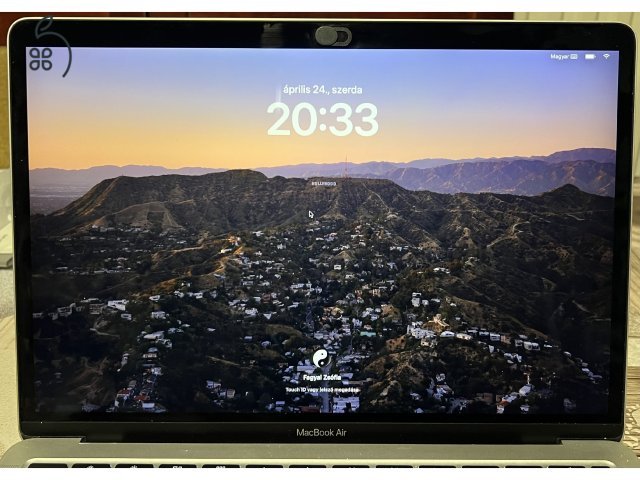 Macbook Air 2020 13” Intel Core i3 8 GB/256 GB SDD magyar bill.