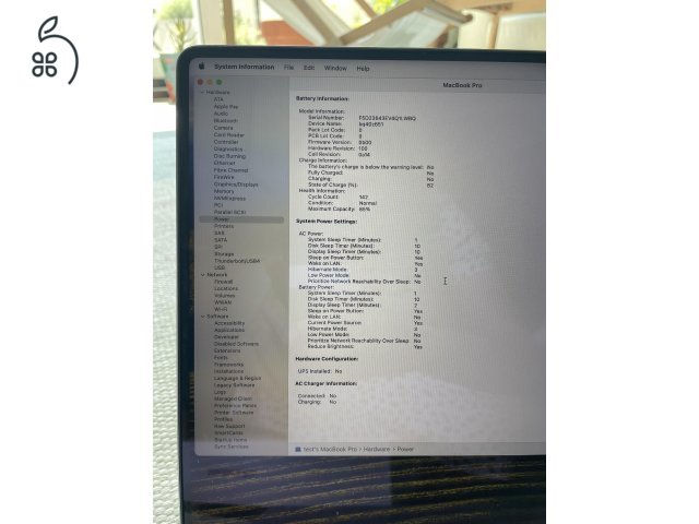 Kivalo allapotu MacBook M1 Pro 16inch 2021, 32GB