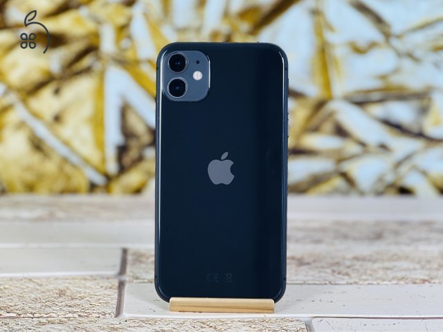 Eladó iPhone 11 64 GB Black 100% aksi szép állapotú - 12 HÓ GARANCIA - S1495