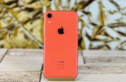 Eladó iPhone XR 256 GB Coral 100% akció szép állapotú - 12 HÓ GARANCIA - S1046