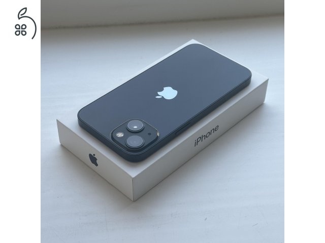 GYÖNYÖRŰ iPhone 13 256GB Midnight -1 ÉV GARANCIA, Kártyafüggetlen, 85% Akkumulátor