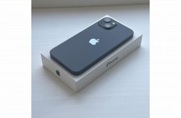 GYÖNYÖRŰ iPhone 13 256GB Midnight -1 ÉV GARANCIA, Kártyafüggetlen, 85% Akkumulátor