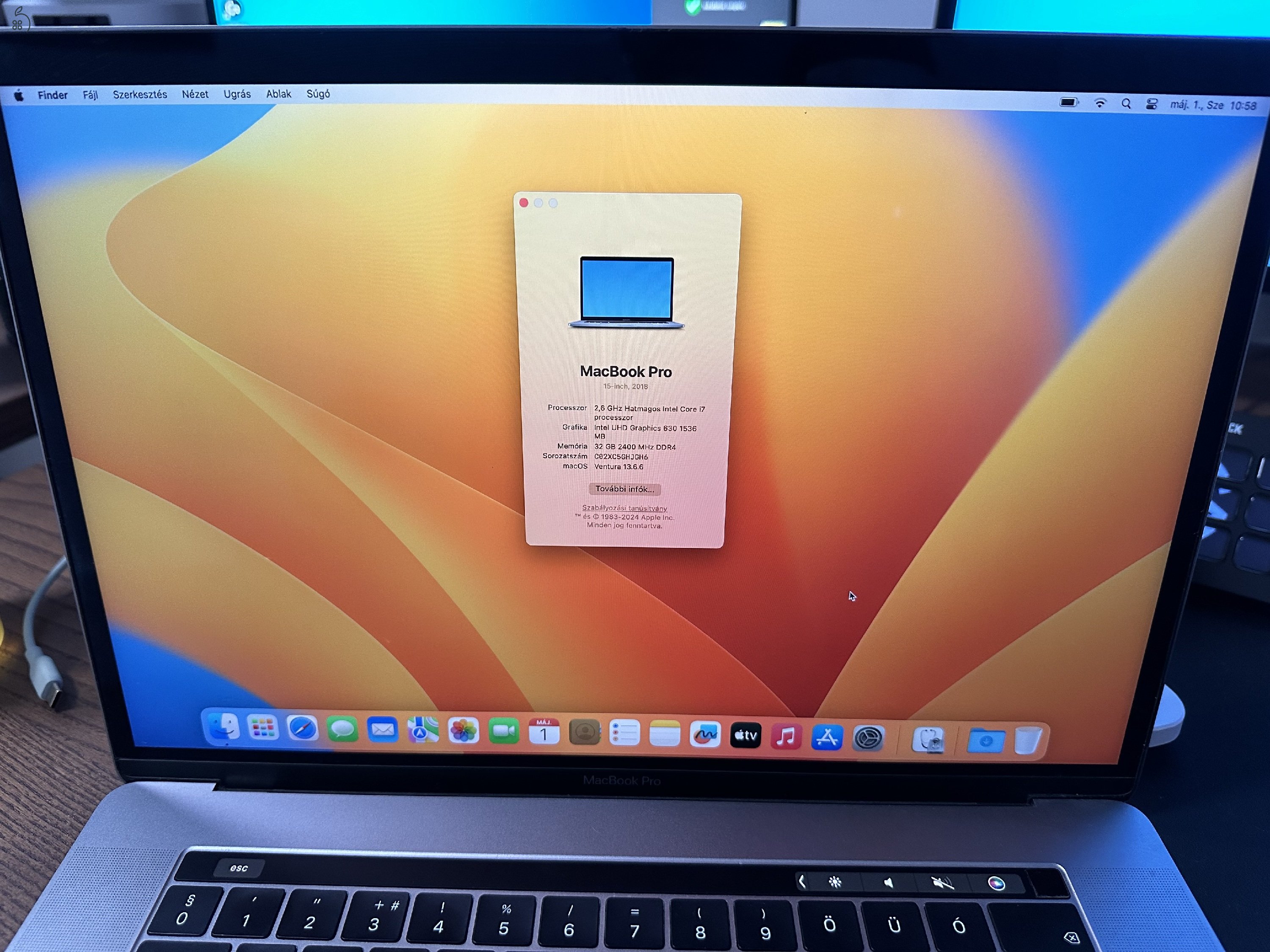MacBook Pro 15,4'' 32GB 2.6Ghz i7