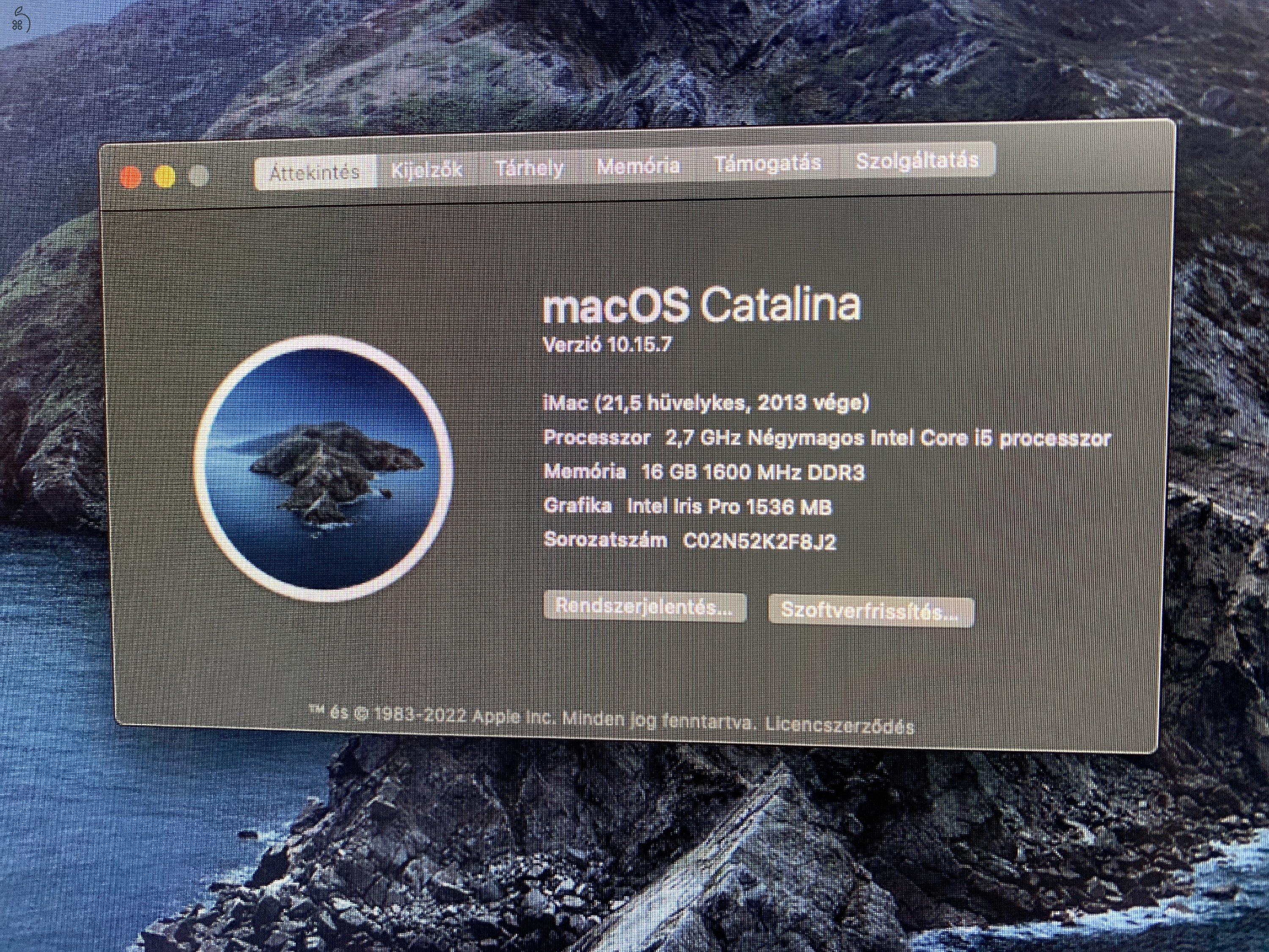 AKCIÓS! - 2013 iMac Late 21,5” | i5, 16GB RAM, 1,25TB Fusion Drive | Apple tartozékok
