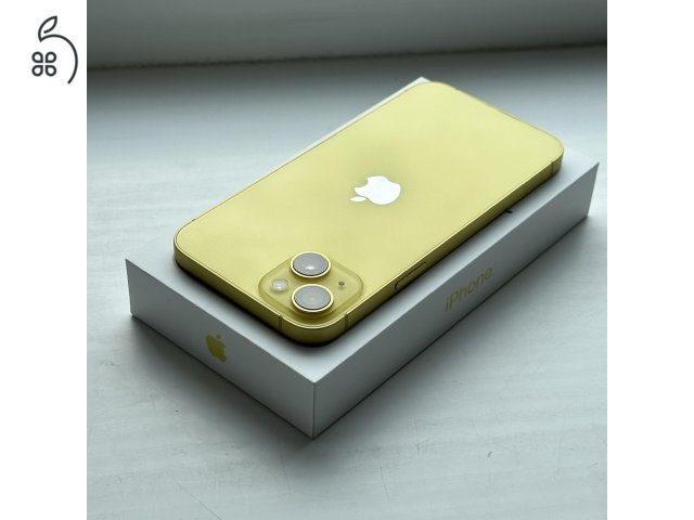 HIBÁTLAN iPhone 14 Plus 128GB Yellow - 1 ÉV GARANCIA , Kártyafüggetlen, 91% Akkumulátor