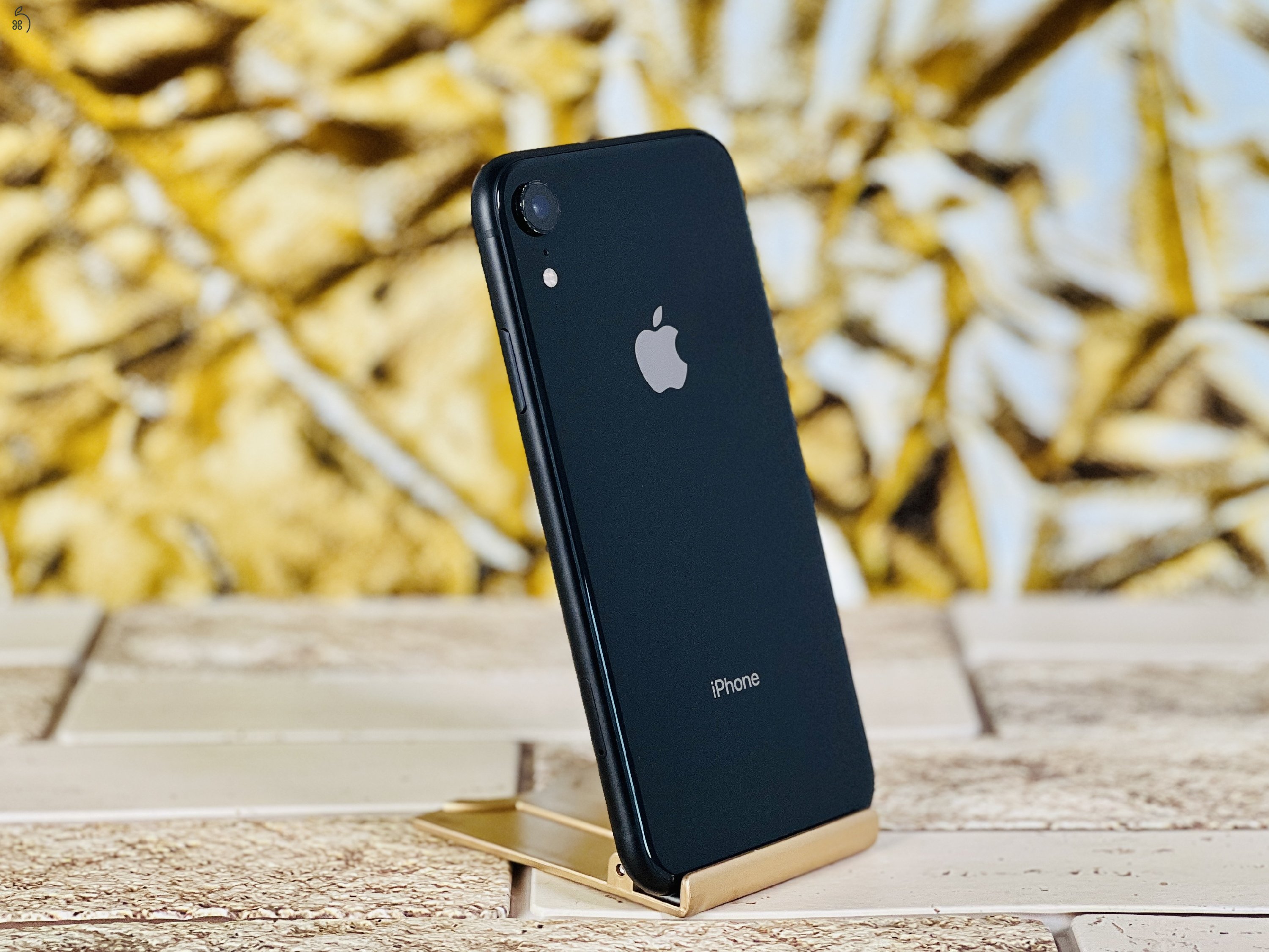 Eladó Felújított Renewd iPhone XR 64 GB Black szép állapotú - 12 HÓ GARANCIA - W022 