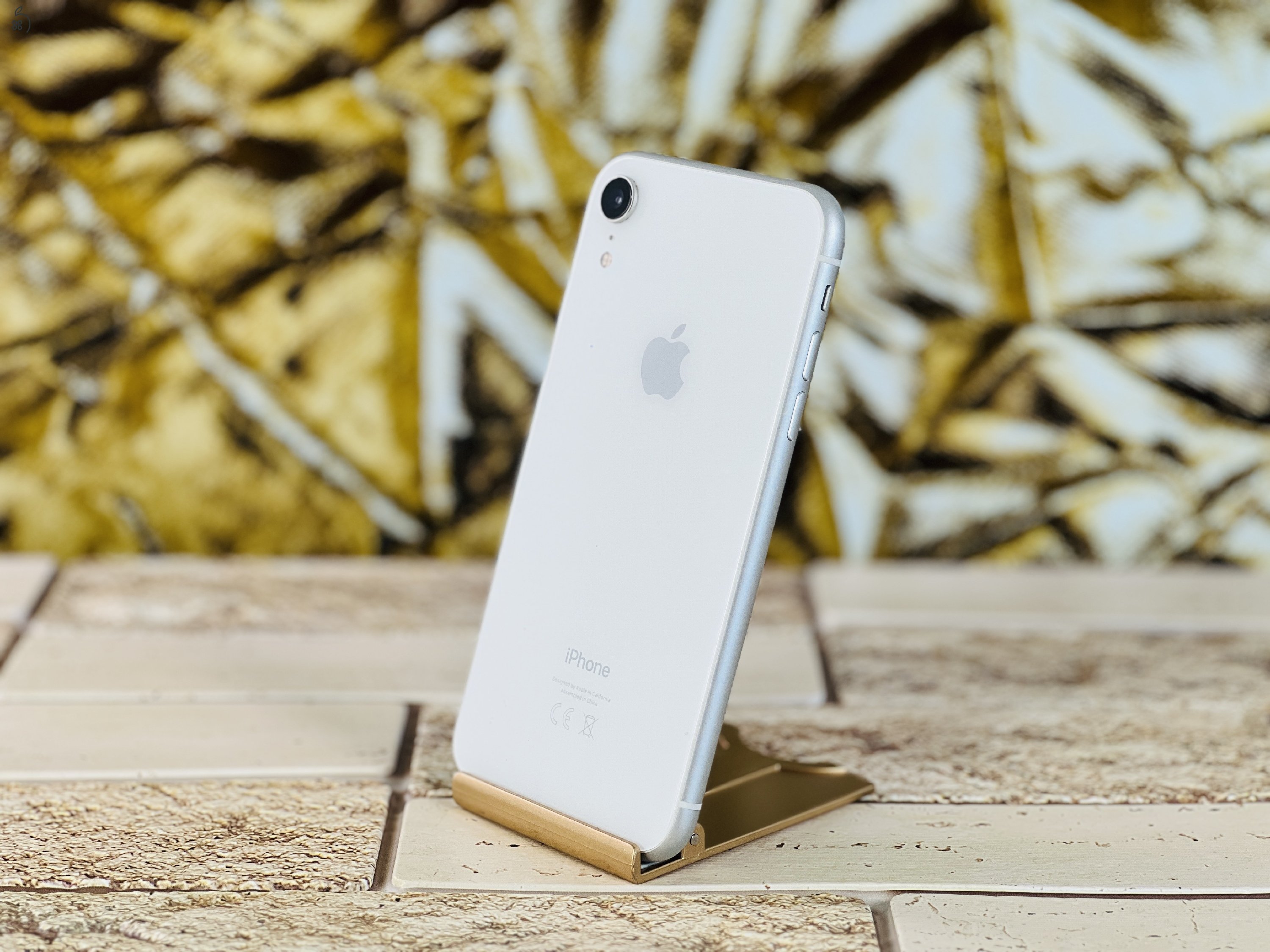 Eladó iPhone XR 64 GB White 100% aksi szép állapotú - 12 HÓ GARANCIA - S1248